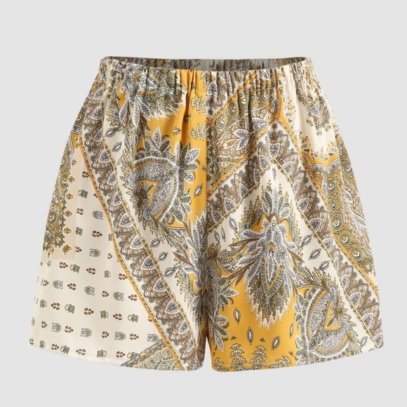 Cider Pants - CIDER Boho Paisley Shorts NWT Size S